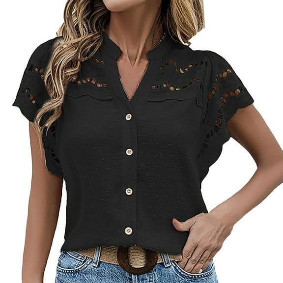 FRSASU Women's Lightweight Cardigan Stand up Collar Flounce Sleeve Casual Soft Loose Cardigans Tops Black XL(XL)