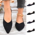 thumbnail image 1 of FRSASU Women's Low Block Chunky Heels Pointed Toe Closed Toe Work Pumps Slip on Comfort Dress Shoes Navy, 1 of 9