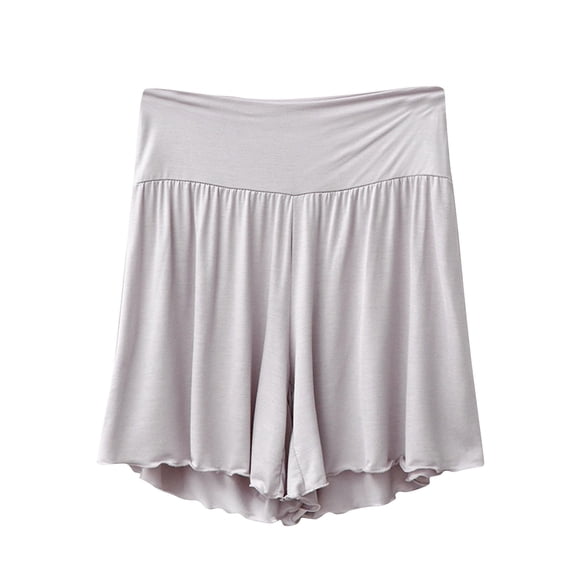FRSASU Women's Pajama Shorts Comfy Elastic Waist Lightweight Breathable Sleep Shorts Modal Cotton Soft Lounge Pj Bottoms Gray