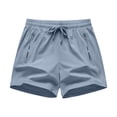 thumbnail image 1 of FRSASU Women's Quick Dry Workout Shorts Summer Lightweight Drawstring Athletic Performance Shorts with Pockets Blue, 1 of 9