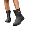 thumbnail image 1 of FRSASU Women’s Rain Boots Waterproof Ankle Rain Boots Slip On Non Slip Lightweight Easy Clean Short Rain Booties Black, 1 of 8