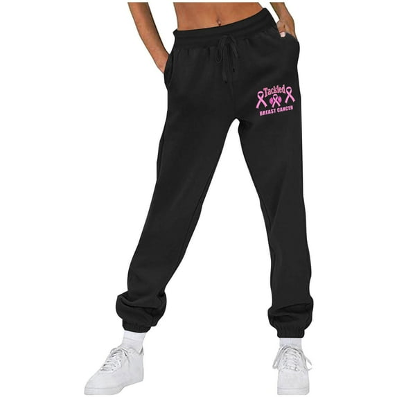 FRSASU Women's Sweatpants Fleece Lined Baggy Joggers Sweat Pants High Waisted Lounge Cinch Bottoms with Pocket