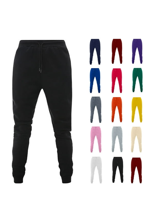 Women's elastic waisted self-cultivation Sweatpants Workout Active Joggers Pants ankle strap Baggy Lounge Bottoms Yellow