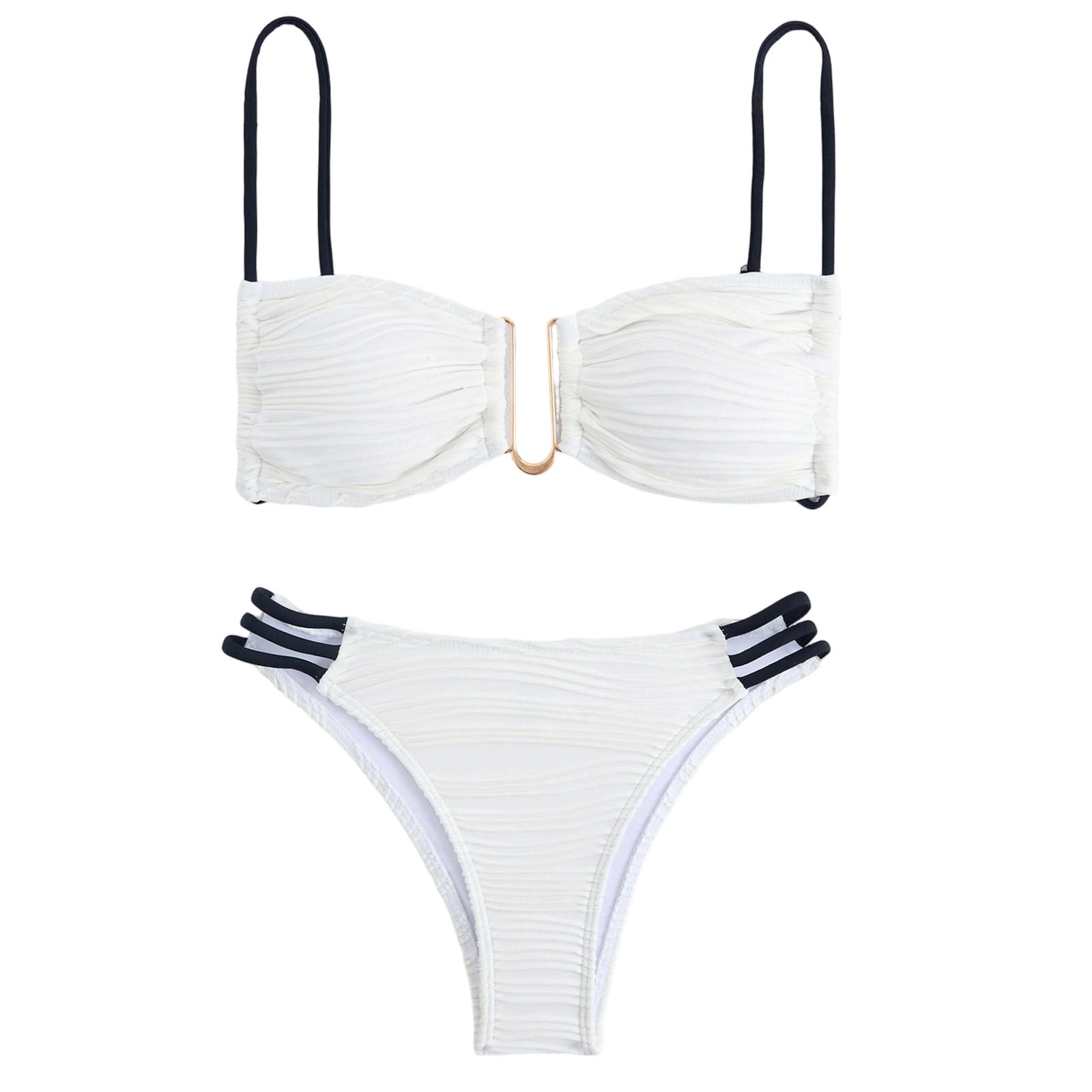 FRSASU Womens 2 Piece Bikini Set UWire Cutout Popular Swimsuit High — free download