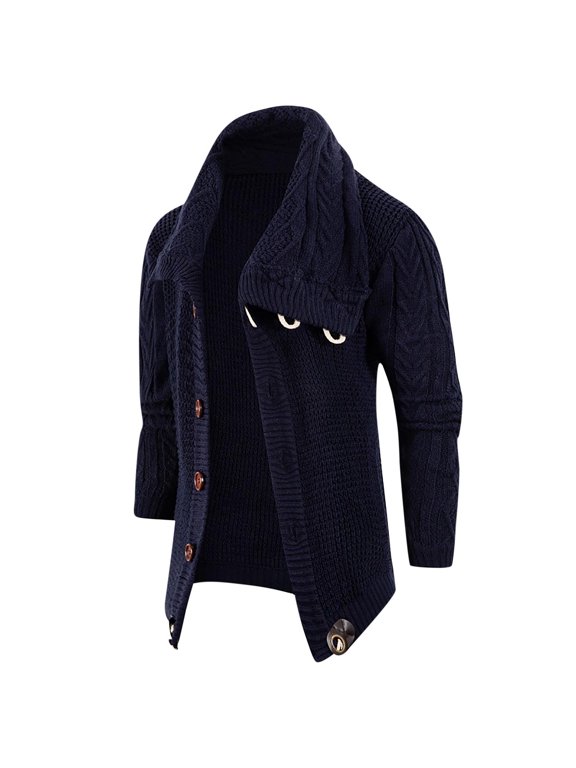 Womens Coats and Jackets Men'S Long Sleeved Thickened Cardigan Jacket Sweater