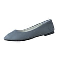 thumbnail image 1 of FRSASU Womens Flats Shoes Dressy Round Toe Foldable Ballet Flats Comfortable Casual Slip On Loafers Gray, 1 of 9