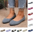 thumbnail image 1 of FRSASU Womens Flats Shoes Dressy Round Toe Foldable Ballet Flats Comfortable Casual Slip On Loafers White, 1 of 9
