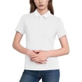 thumbnail image 1 of FRSASU Womens Golf Polo Shirts Short Sleeve Collared Tops Lightweight Moisture Wicking Tennis Activewear White, 1 of 6
