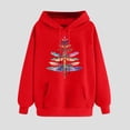 thumbnail image 1 of FRSASU Womens Oversized Hoodies Sweatshirts Long Sleeve Pullover with Pocket Fall Winter Outfits Y2k Clothes Red, 1 of 5