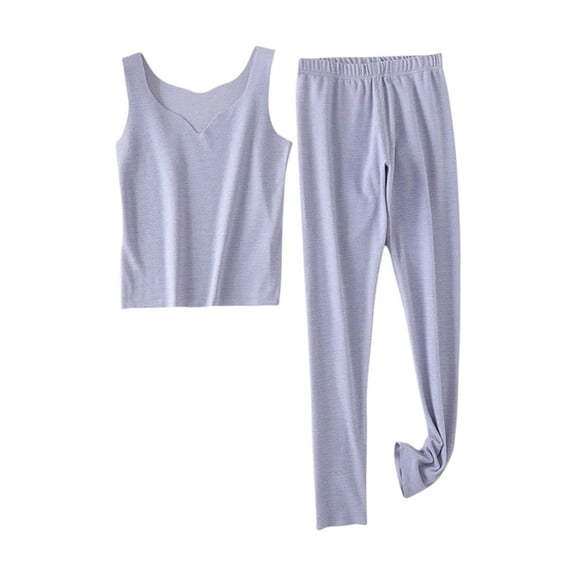 FRSASU Womens Pajama Sets Short Casual Tank Tops Sleeveless Pajamas for Women Sets Soft Lounge Sets Blue