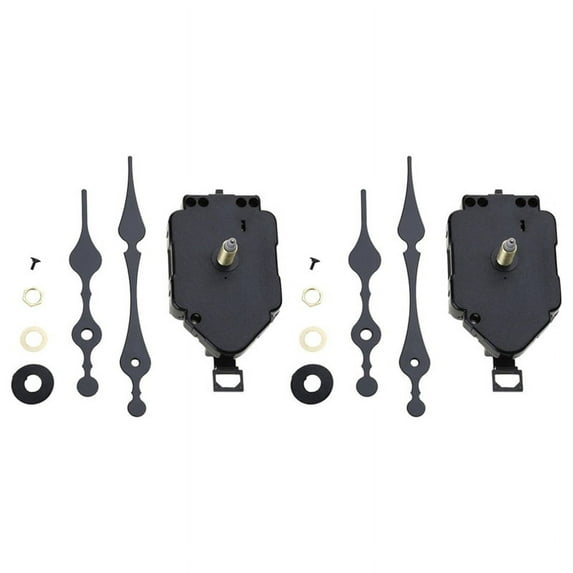 2 Set DIY Clock Movement Kit Oscillating Movement with Hands Quartz Clock Repair Parts Replacement Parts A