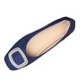 thumbnail image 1 of FRSASU Womens Soft Ballet Flats Square Toe Sparkly Beads Comfortable Slip On Ballerina Dress Flat Shoes Blue, 1 of 9
