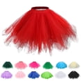 thumbnail image 1 of FRSASU Women's Tutu Skirt 50s Vintage Layered Tulle Ballet Bubble Dance Skirts for Cosplay Party Yellow, 1 of 2