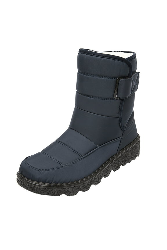 Womens Winter Snow Boots with Warm Fur Lining Comfortable Non Slip Ankle Booties Outdoor Waterproof Walking Boots for Women On