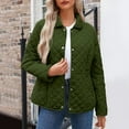 thumbnail image 1 of FRSASU Womens casual loose color blocked fashionable round neck long sleeved loose jacket long sleeved hooded Army Green, 1 of 9