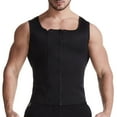 thumbnail image 1 of FRSASU Zip Up Compression Shirt for Men Waist Trainer Tank Top Sleeveless Undershirts Slim Body Shaper Workout Zipper Vest Black, 1 of 8