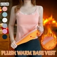 thumbnail image 1 of FRSASU thermal Tank Tops for Women Adjustable Spaghetti Strap Base Layer Soft Fleece Lined Sleeveless Warm Camisole White, 1 of 9