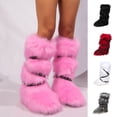 thumbnail image 1 of FRSASU women's fashionable and casual hot girl sexy half boots with cross belt buckle leather boots White, 1 of 5