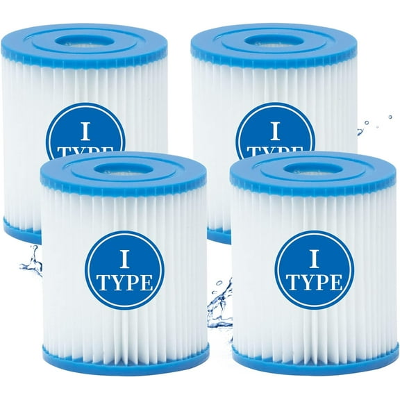 FRTDNE Type I Pool Filter Cartridge, Replacement Filters Cartridge for 58093, for Swimming Pool Filter RX330 Filter Pump, for 300/330 Gal/H Filter Pumps,4 Pack