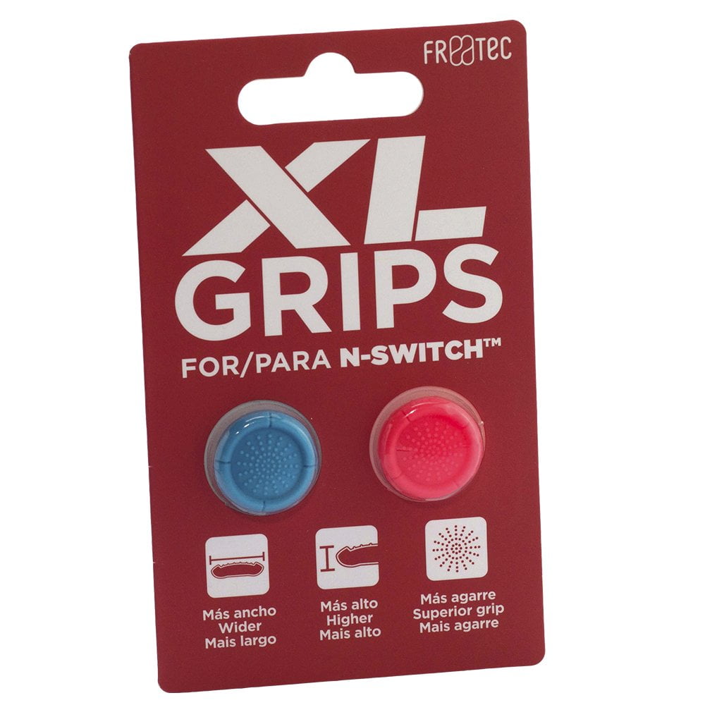 FRTEC - Thumb Grips Pro XL - Neon Blue/Neon Red (Nintendo Switch) (Nintendo Switch)