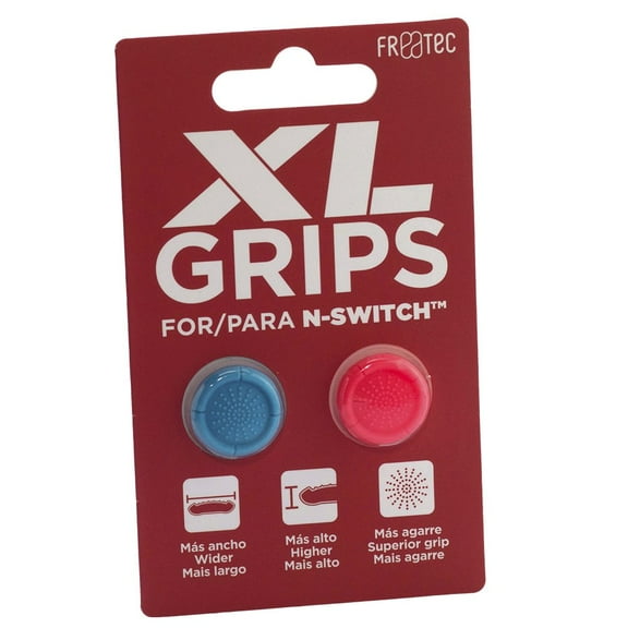 FRTEC - Thumb Grips Pro XL - Neon Blue/Neon Red (Nintendo Switch) (Nintendo Switch)