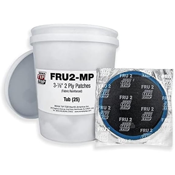 FRU2-MP - Pail of 25 Fabric Reinforced 3-1/4 inch - 2 Ply Patches