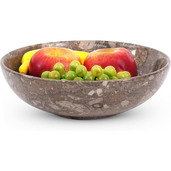 Radicaln Marble Fruit Bowl 10 inches Oceanic Handmade Decorative Bowl For Kitchen Table, Ideal Key Holder, Candy Dish and Fruit Bowl For Kitchen Countertop