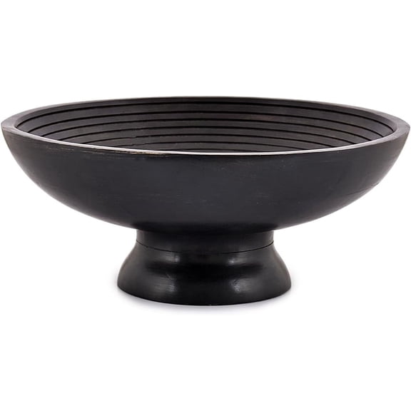 FRUIT BOWL Mango Wood for Fruits or Salads,Serving Dish Looks Absolute Beautiful With Your Kitchen (12" x 12" x 5")