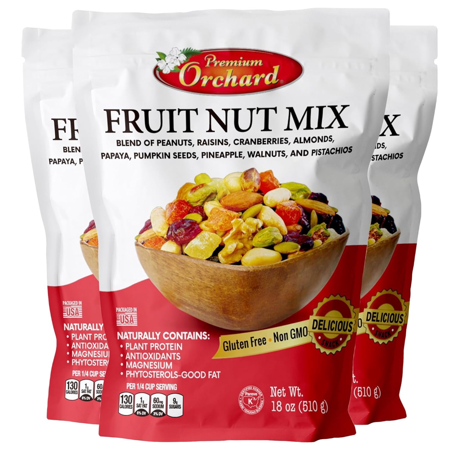 FRUIT NUT MIX TRAIL MIX by PREMIUM ORCHARD - Gourmet Trail Mix Bulk ...