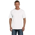 thumbnail image 1 of FRUIT OF THE LOOM 3931P ADULT 5 OZ. HD COTTON POCKET T-SHIRT, White, L, Pack Of 4, Fruit of the Loom Mens T-Shirts, 1 of 7