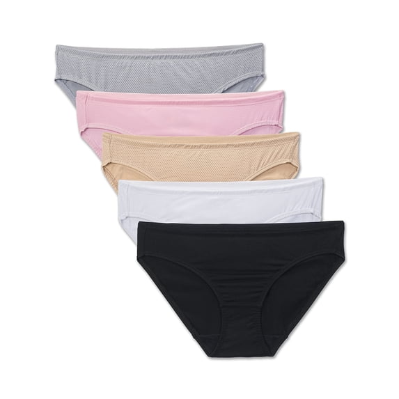 Fruit of the Loom Women's Premium Underwear (Ultra Soft, Breathable-Bikini-Basic Assorted, 8