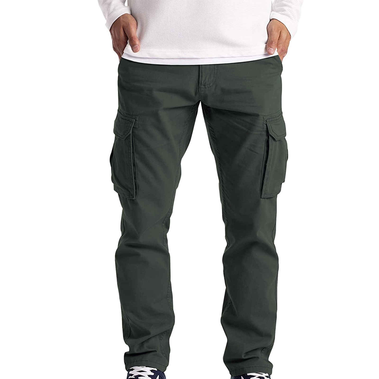 FRXSWW Cargo Pants for Men Camouflage Outdoor Wear Work Trousers