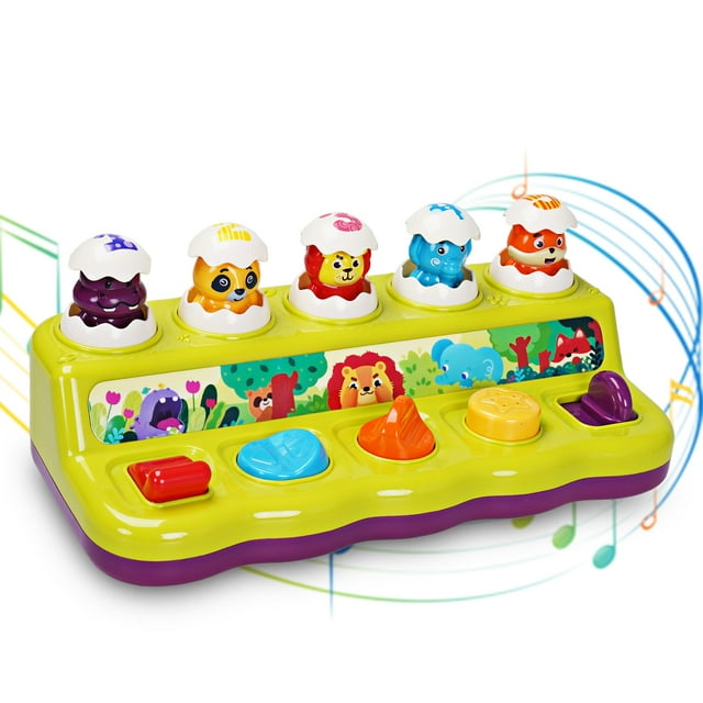 FS Pop Up Toy with Light and Music, Cause and Effect Toys for Baby 6 to