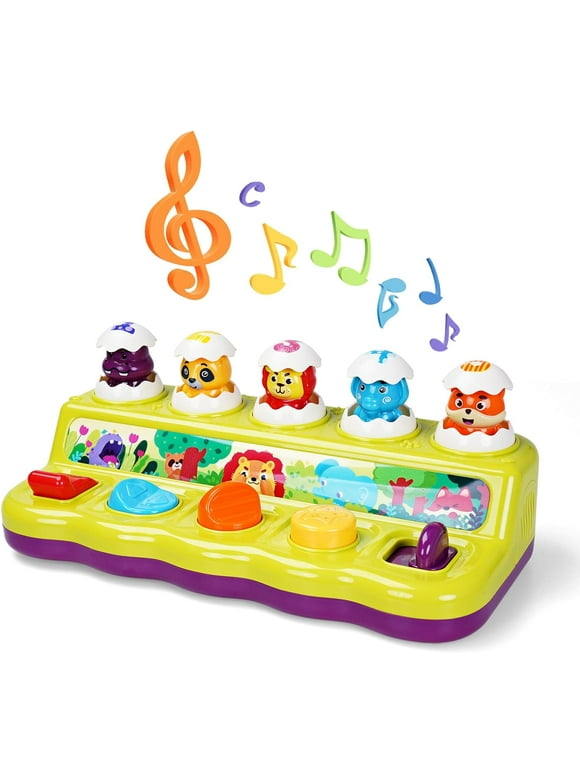 FS Pop Up Toy with Light and Music, Cause and Effect Toys for Baby 6 to 12 Months Boys and Girls
