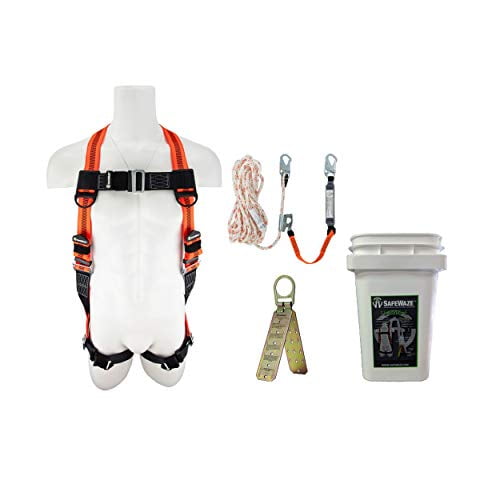 FS-ROOF-E Roofer's Fall Protection Compliance Kit in a Bucket$$Tools & Hardware Other