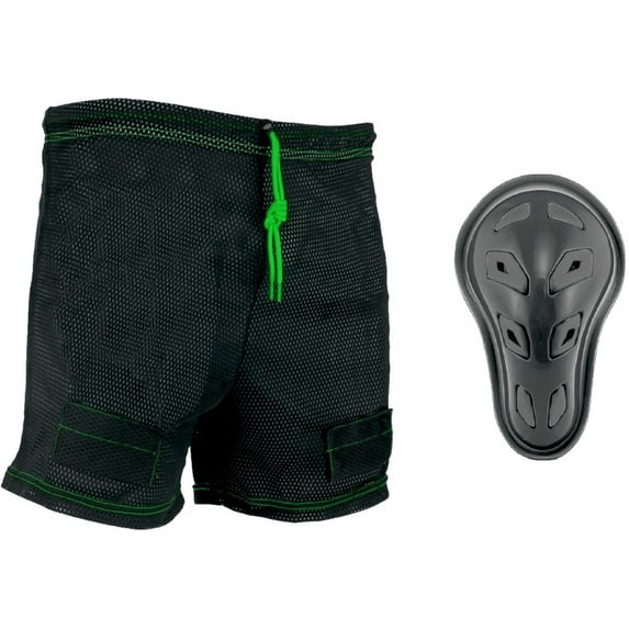 FS VIBE Youth Boys Hockey Protective Jock Mesh Shorts - Extra-Small/Small