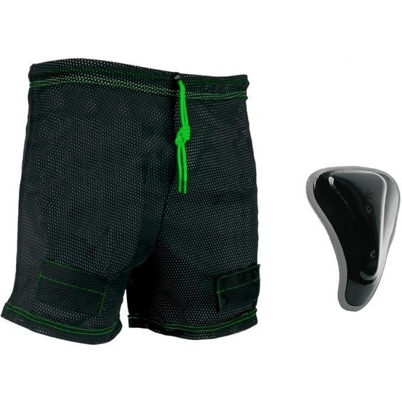 Future Stars VIBE Youth Girls Hockey Mesh Shorts with Pelvic Protector Jill - Extra-Small/Small