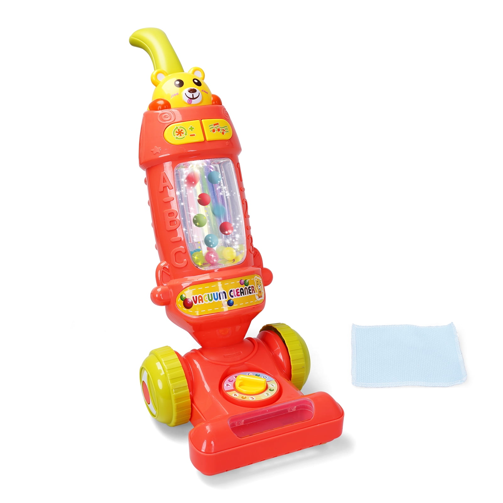 FS Vacuum Toy for Toddler, Red Play Vacuum Cleaner with Light and Sound