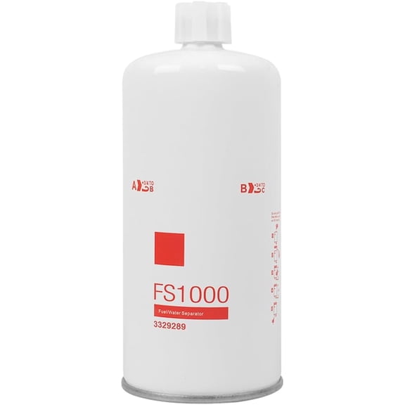 FS1000 Fuel Water Separator Filter Replacement Fit for Freightliner Kenworth Peterbilt, Replaces # BF1259 BF1212 P551000, Pack of 1