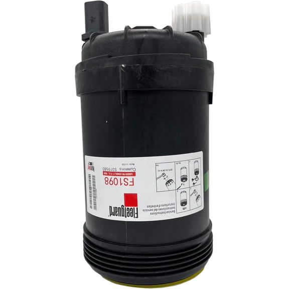 FS1098 Fleetguard 5319680 5308722 FS20038 Fuel/Water Separator PCV Valve Compatible with FS1098 Cummins Freightliner Diesel Engine Filter for W100CFI W120CFI W130CFI ISB/QSB 6.7 ISL8.9(1 Pack)