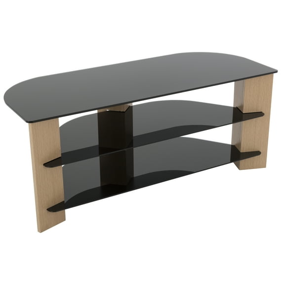 FS1100VAROB-A TV Stand for TVs up to 55 Inch, Oak