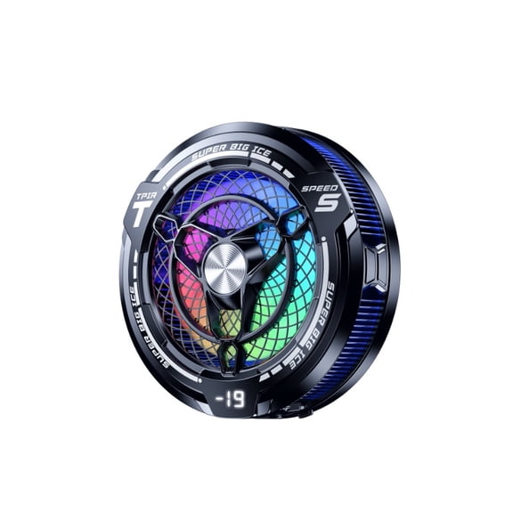 FS12 Tablet Magnetic Cooling Radiator w/ Digital Display 45W High-power AI Ice Cooler for IPad Android Universal Cool Heat Sink