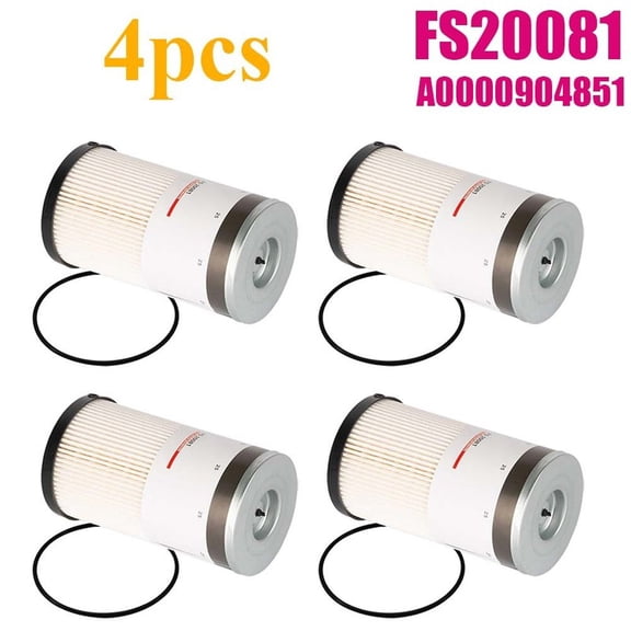 FS20081 Style Fuel Water Separator 4-Pack For International 4300 Durastar MV607 and Thomas Saf-T-Liner HDX, Oil-Proof Waterproof Flame-Retardant, 4-Pack