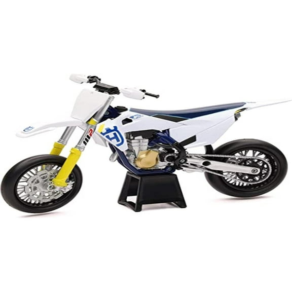 FS450 White and Blue 1/12 Diecast Motorcycle Model by New Ray 58163