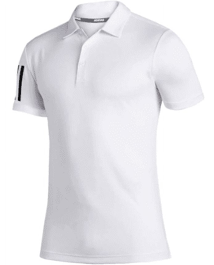 FS5217 Adidas Men's 3-Stripe Basic Polo White/Black M
