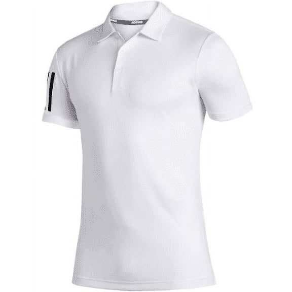 FS5217 Adidas Men's 3-Stripe Basic Polo White/Black M