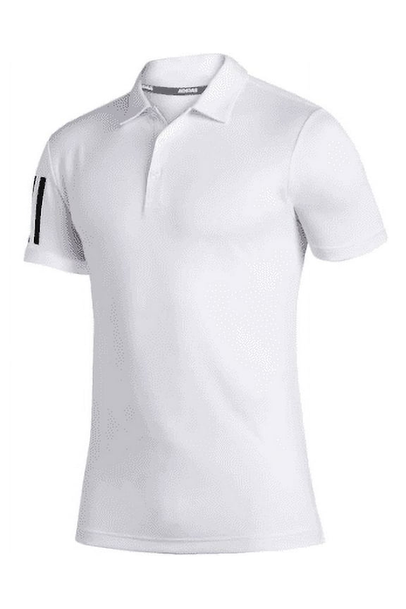 FS5217 Adidas Men's 3-Stripe Basic Polo White/Black M