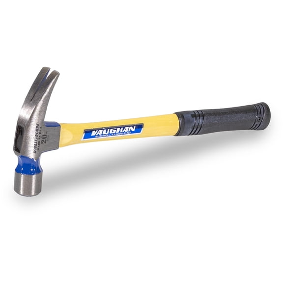 VAUGHAN VN10538 Fiberglass Handle 999 Series Framer Hammer, FS999ML, Heavy Ripping Hammer, Long Neck for Power Strikes, Milled Face Grips Nail Heads, 20 Oz