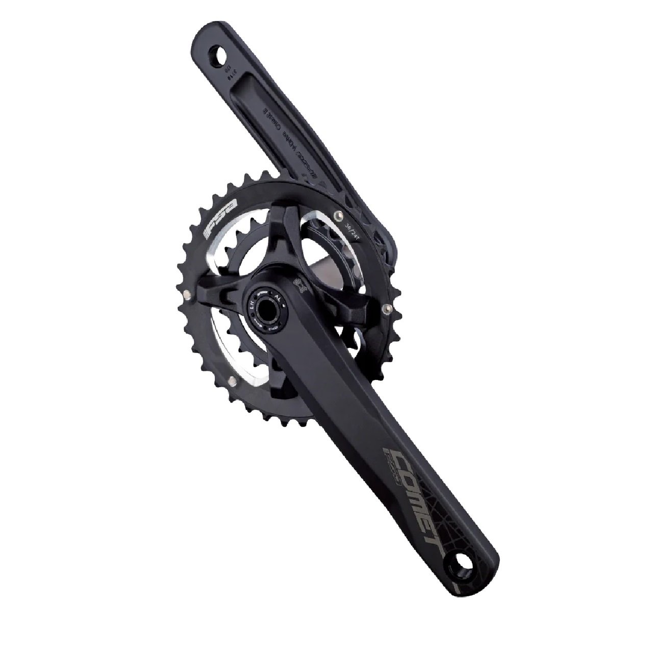Pédalier Vélo FSA Tempo Adv JIS - 110/80 BCD, Longueur Manivelle 172.5 Mm, Plateau 46x30 Dents, Alu - Compatible Transmission Route