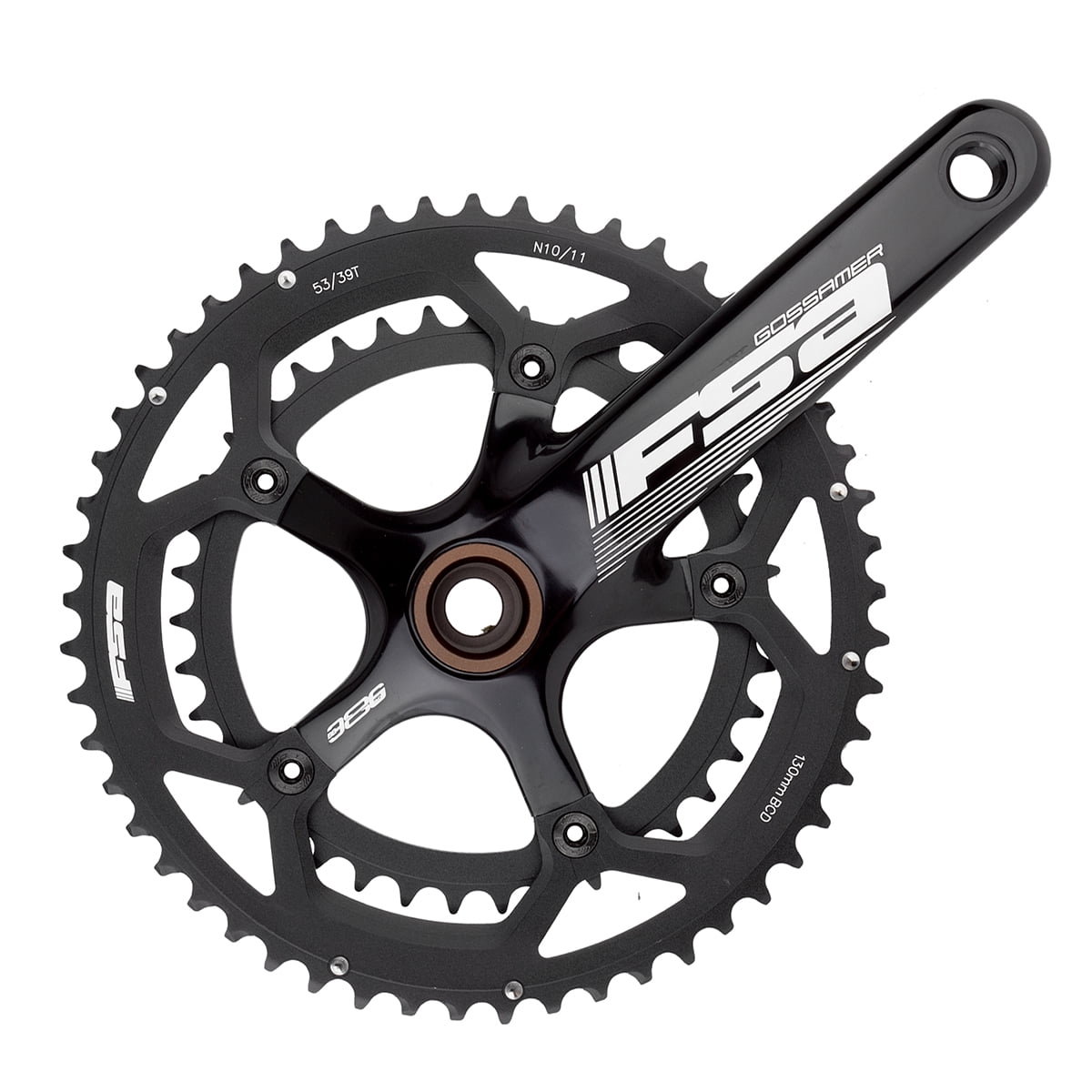 FSA Gossamer Pro BB386EVO Guarnitura 50/34t 10/11v: Pedivella 172,5mm O 175mm Alluminio Per Bici Da Strada E Gravel